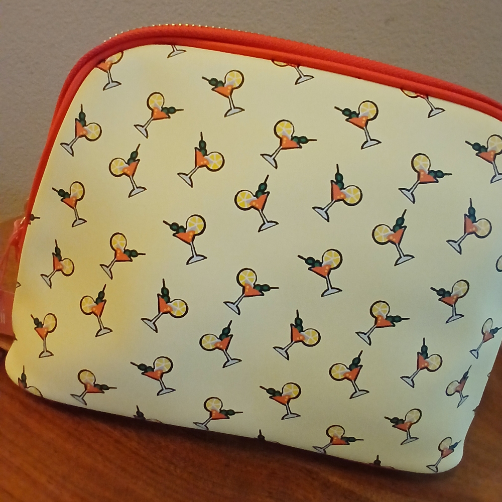 CAbi Pink and Orange Cosmetic Bag